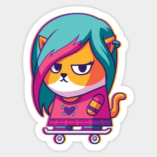 CatSoki Punkgirl Sticker